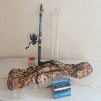 لنسر.چوب وچرخ.کیف ماهیگیری