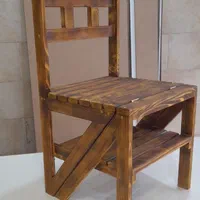 صندلی چوبی دوکاره