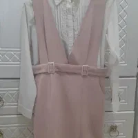 سارافون دو تیکه صورتی