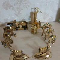 برنجی برنزی برنزظروف آشپزخانه دکوری مجسمه آنتیک|کلکسیون اشیاء عتیقه|تهران, افسریه جنوبی|دیوار