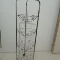 سبد سیب زمینی پیاز استیل اصل چهار طبقه|آب‌چکان و نظم‌دهنده ظروف|مشهد, انقلاب|دیوار