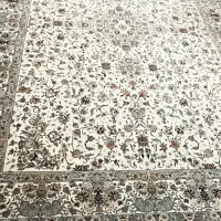 فرش دستباف گونه ابریشم نگین مشهد