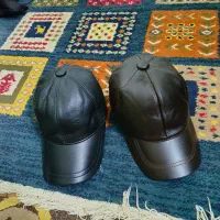 کلاه کپ چرم نو