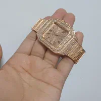 ساعت‌مچی‌مربعی‌رنگ‌رز‌گلدنگینی