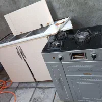 گاز5شعله وسینک سالم2لگن