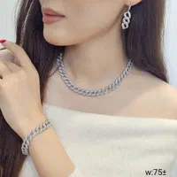 سرویس نقره جواهراتی با روکش طلا سفید