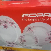 سرویس آرکوپال ۲۵ پارچه گل مشکی|ظروف سرو و پذیرایی|مشهد, یاغون آباد|دیوار