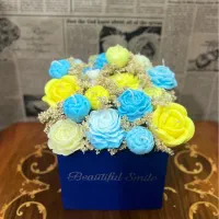 باکس گل شمع هدیه
