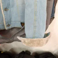 کت جین برفی تمام خز سایز XL کاملاً نو|لباس|اوز, |دیوار