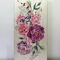تابلو نقاشی گل رنگ و روغن