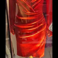 لباس شب مجلسی ساتن کوتاه سایز ۴۰تا۴۴