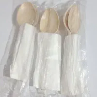قاشق چنگال یکبار مصرف گیاهی.