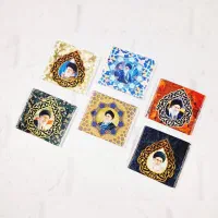 جانماز مخمل دوتکه کیفی با عکس رهبر شهید