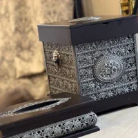 ست سطل و جای دستمال کاغذی مدل سلطنتی نو