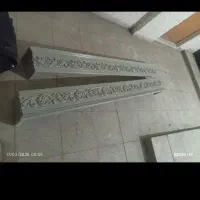 کتیبه پرده طوسی رنگ دو عدد