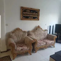 مبلمان سلطنتی ۷ نفره با جلومبلی و دوعددعسلی|مبلمان خانگی و میز عسلی|سنندج, |دیوار