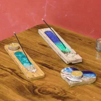 انواع جاعودی و بوک مارک رزین طرح دریا