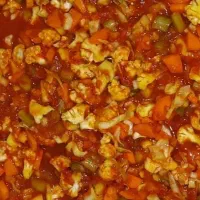 ترشی خانگی با آب گوجه