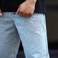 شلوار جین نیم بگ کجراه (برند zara)|لباس|شیراز, شیخ روزبهان|دیوار