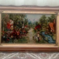 تابلو فرش چله ابریشم