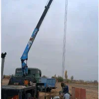 جرثقیل 3تن دکل بلند جهت کار شبانه روزی|خدمات حمل و نقل|شیراز, ترمینال باربری|دیوار