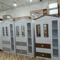 کمد نوزادی کلبه ای تاج دار و دو تیکه