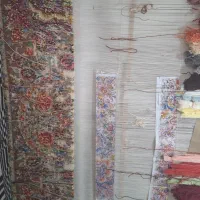 فروش فرش دستباف خطیبی ۳۰ رگ نیمه کاره )ابریشم دار|فرش|تبریز, |دیوار