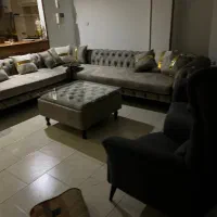 مبل ال چستر افتخاری به همراه میز عسلی و تک نفره|مبلمان خانگی و میز عسلی|تهران, شهرک خرازی|دیوار