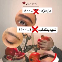 تخفیف ویژه اصلاح کاشت مژه ولیفت ولمینت