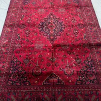 انواع فرش های دستبافت افغان نو در رنگ  اناری و سبز|فرش|تهران, بازار|دیوار