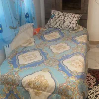 تخت کامل رنگ شکلاتی با تشک زیر قیمت