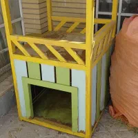 خونه بالکن دار دوطبقه سگ و گربه