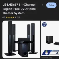 سینمای خانگی ال جی مدلLHD657 نو نو