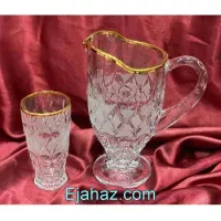 پارچ لیوان لب طلاآنجلیکا