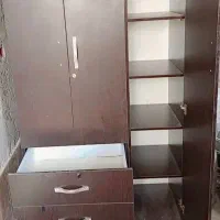 کمد لباس ساعت ایستاده چوبی ومیز و صندلی سالم|جاکفشی، کمد، دراور|فسا, |دیوار