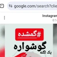 گوشواره ام بهمن ماه گم شده