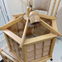 چراغ آویز چوبی|لوستر و چراغ آویز|تبریز, |دیوار
