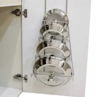 نگهدارنده ۳ و ۴ طبقه درب قابلمه کابینتی و دیواری|آب‌چکان و نظم‌دهنده ظروف|تهران, تهرانپارس شرقی|دیوار