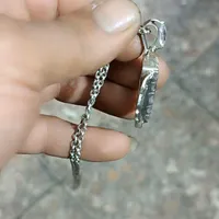 زنجیر و توسینه ای نقره|جواهرات|خمینی‌شهر, |دیوار