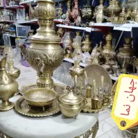 سماور قلمکاری dذغالی برنجیkj مسی گازیw زغالیxu7|سماور، چایساز، قهوهساز|اصفهان, دوطفلان|دیوار