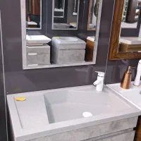 روشویی طوسی / کابین روشویی