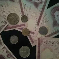 مقدار اسکناس وسکه دوعدد شاهنشاهی|کلکسیون سکه، تمبر، اسکناس|قم, باجک دو|دیوار