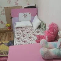 تختخواب کودک به همراه دراور ودکور|تخت و سرویس خواب|شیراز, شهرک والفجر|دیوار