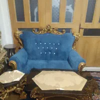 مبل هفت نفره طرح سلطنتی وبوفه ست و جاکفشی|مبلمان خانگی و میز عسلی|قدس, شهر‌قدس|دیوار