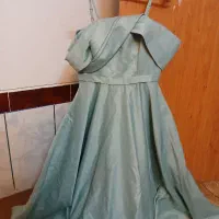 لباس مجلسی رنگ سبز پاستیلی