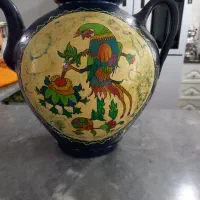 قوری تزیینی سفالی کار دست