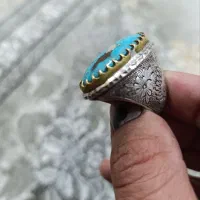 انگشتر فیروزه سنگین وزن رکاب دست ساز 41گرم|جواهرات|خواف, |دیوار