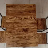 میز وصندلی چوب فلز|میز و صندلی غذاخوری|کاشان, کارگر|دیوار