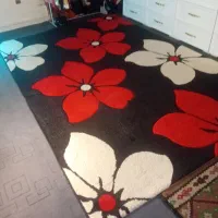 فرش فانتزی قرمز 3 بعدی