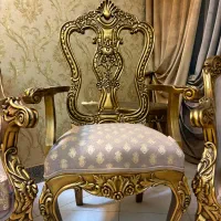 مبل سلطنتی چوب گردو|مبلمان خانگی و میز عسلی|اصفهان, الهیه|دیوار
